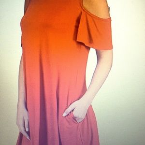 Women’s Red Long Tunic Top